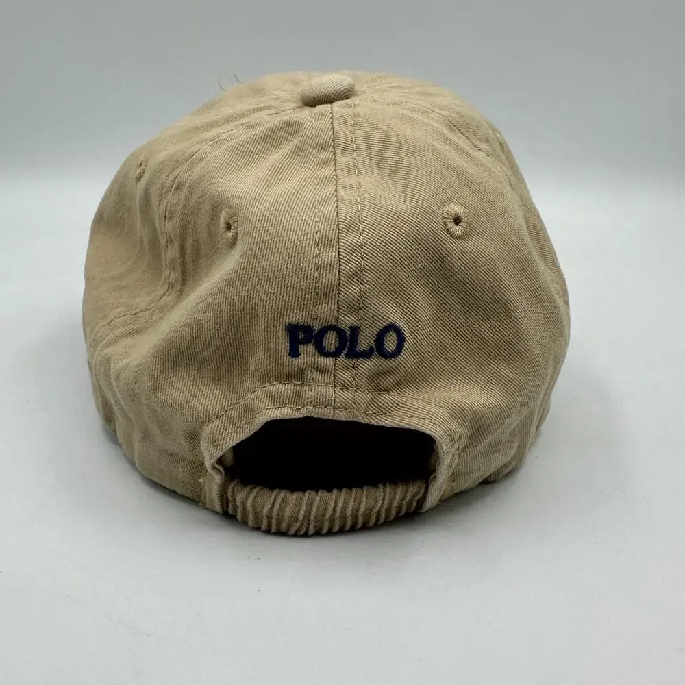 Polo Ralph Lauren The Iconic Cotton Chino Hat Cap Khaki Baby 12 - 24 Months